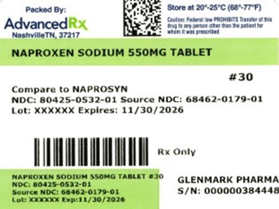 Naproxen Sodium 55mg #30 (Naproxen Sodium 550mg 80425 0532 01)